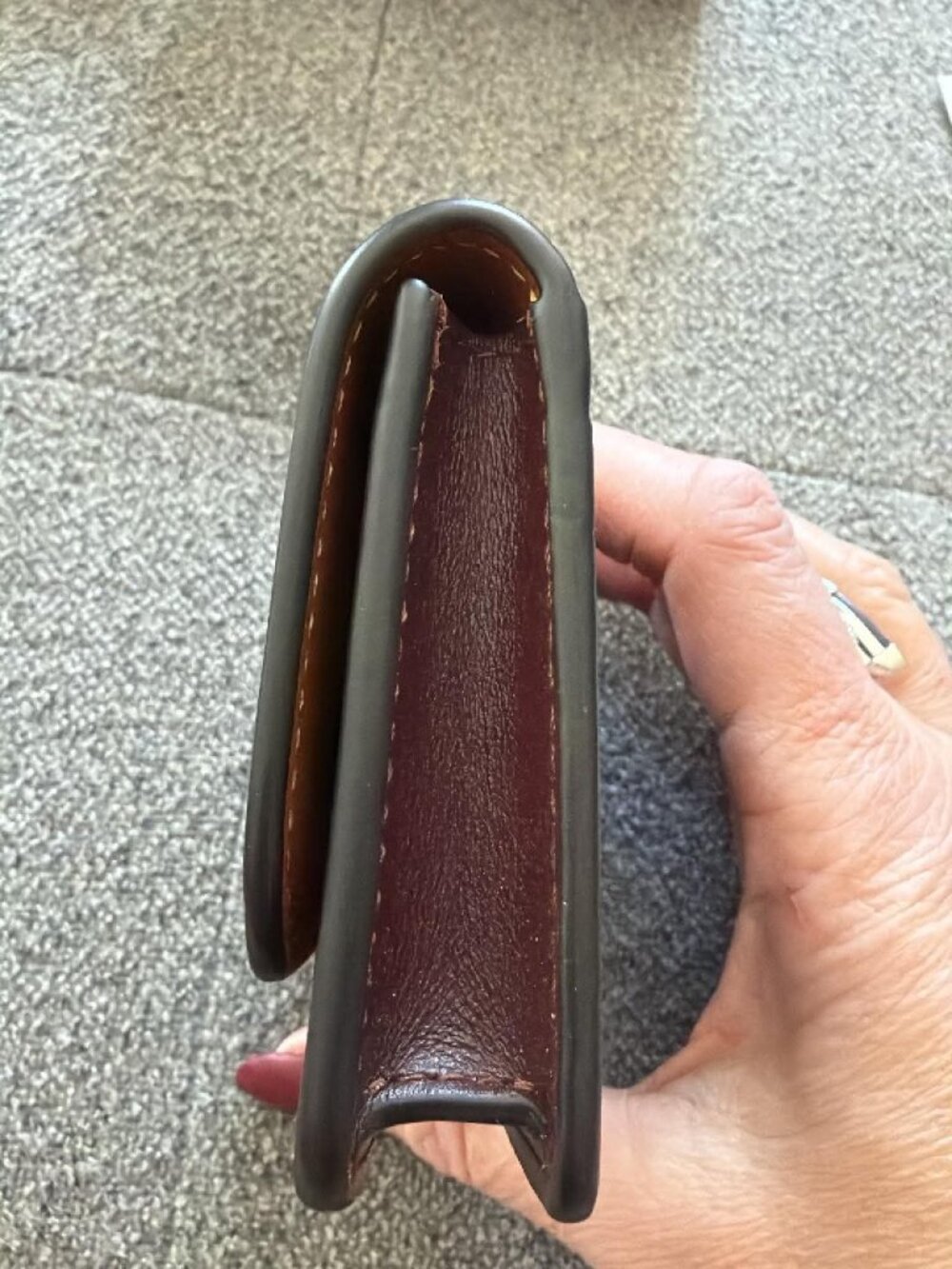 Coach Bandit Card Case - Merlot - Picture 2 of 6